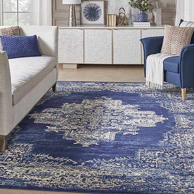 Nourison Grafix Distressed Vintage Medallion Rug