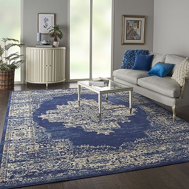 Nourison Grafix Distressed Vintage Medallion Rug