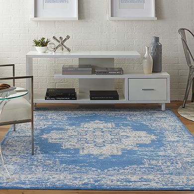 Nourison Grafix Distressed Vintage Medallion Rug