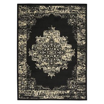 Nourison Grafix Distressed Vintage Medallion Rug