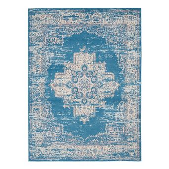 Nourison Grafix Distressed Vintage Medallion Rug