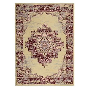 Nourison Grafix Distressed Vintage Medallion Rug