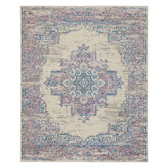 Nourison Grafix Distressed Vintage Medallion Rug