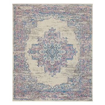 Nourison Grafix Distressed Vintage Medallion Rug