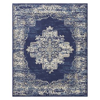 Nourison Grafix Distressed Vintage Medallion Rug