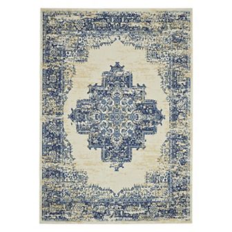Nourison Grafix Distressed Vintage Medallion Rug