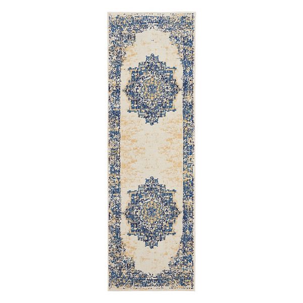 Nourison Grafix Distressed Vintage Medallion Rug