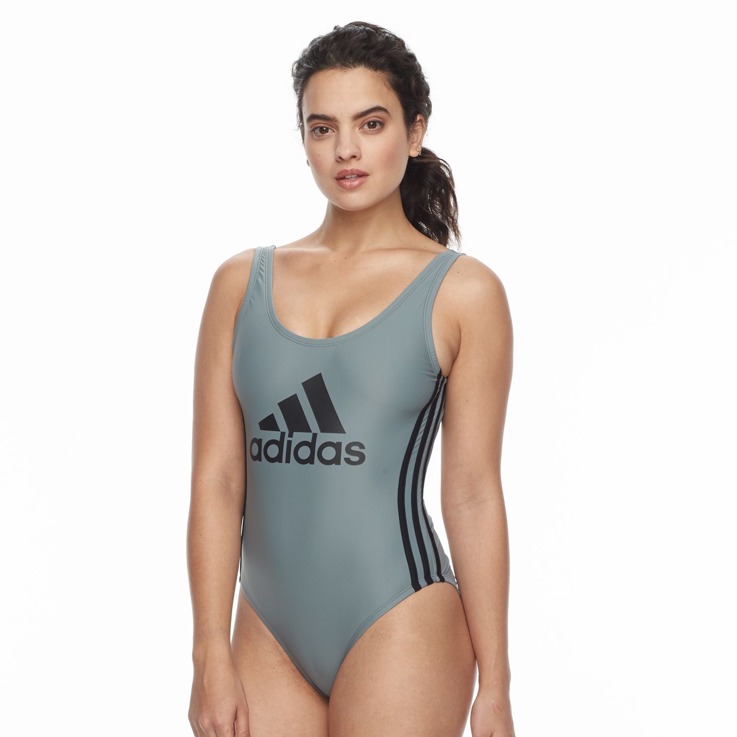 adidas logo swimsuit