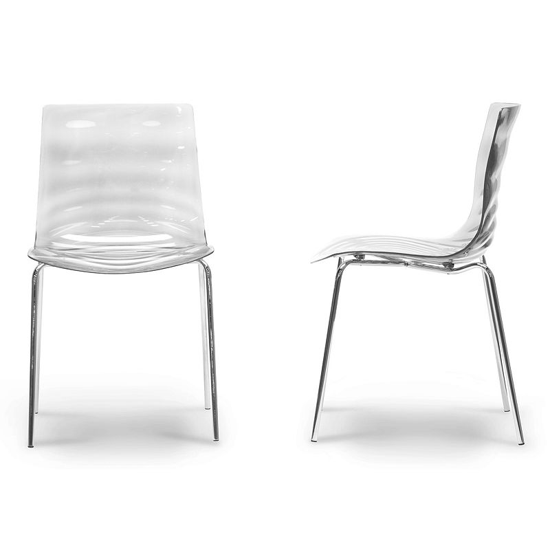 Baxton Studio Marisse Modern Dining Chair 2-piece Set, White