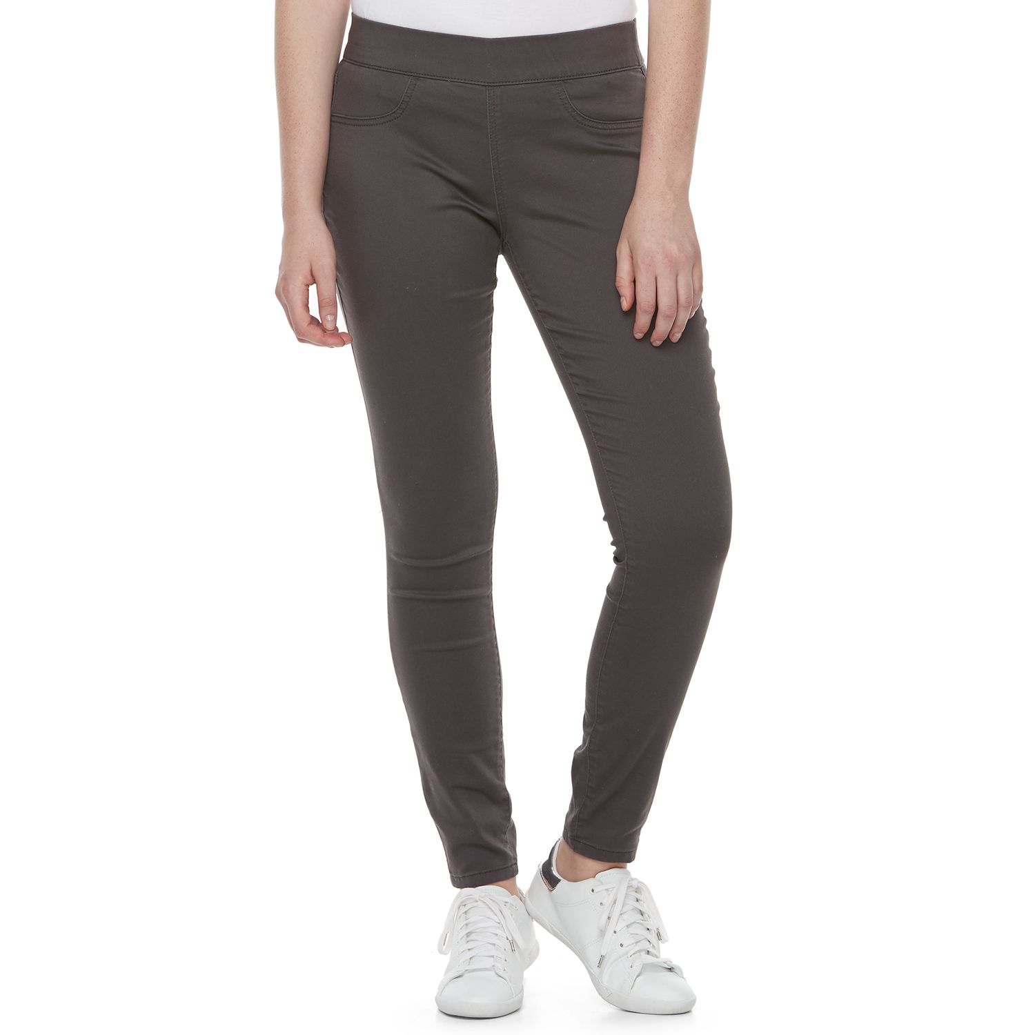 grey pull on jeggings