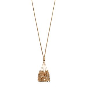 Dana Buchman Long Ring Cluster Tassel Y Necklace