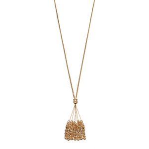 Dana Buchman Long Ring Cluster Tassel Y Necklace