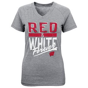 Girls 4-6x Wisconsin Badgers Palladium Tee