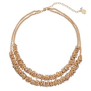 Dana Buchman Ring Cluster Double Strand Necklace