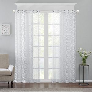 Madison Park Conway Burnout Sheer Curtain