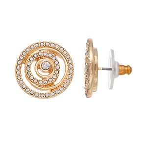 Dana Buchman Circle Button Stud Earrings