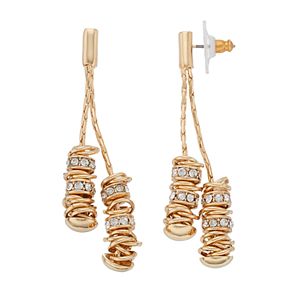 Dana Buchman Ring Cluster Linear Earrings