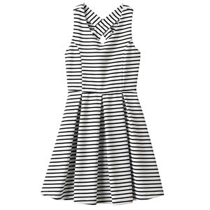 Girls Plus Size Lilt Striped Skater Dress