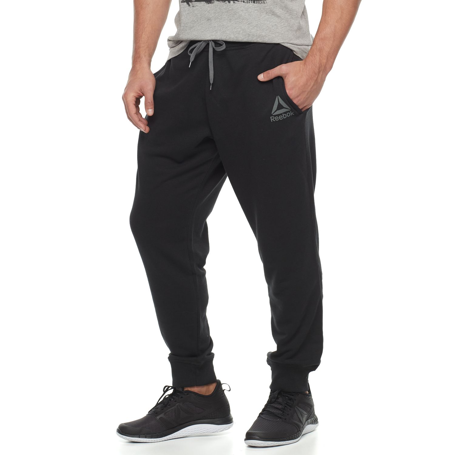 stacked jogging pants