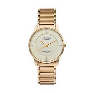 Armitron Men's Diamond Accent Stainless Steel Watch - 20/5246CHGP