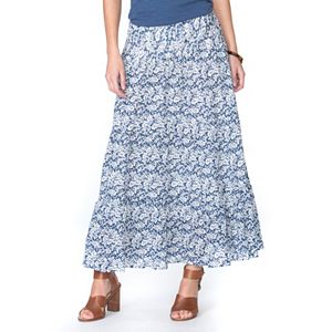 Women's Chaps Tiered Maxi Skirt