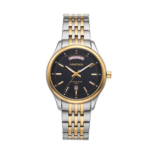 armitron two tone watch