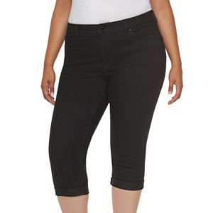 Plus Size Jennifer Lopez Roll Cuff Capri Jeans