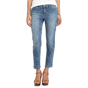 Women's Chaps Release-Hem Crop Skinny Jeans