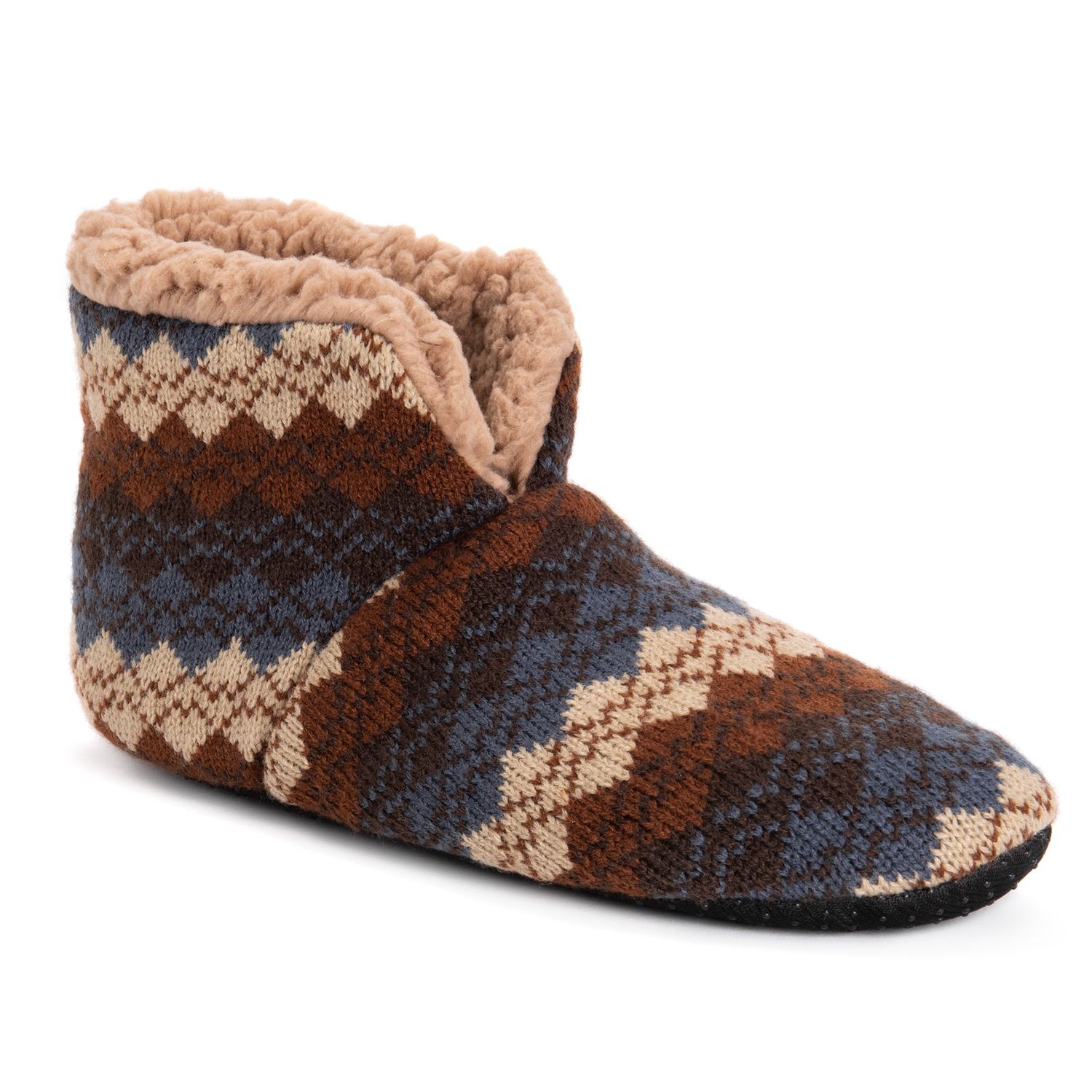 men's muk luks knit bootie slippers