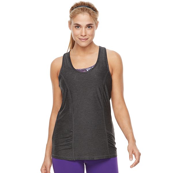 Gaiam Womens Muscle Tank Top Sleeveless Racerback Workout & Yoga Shirt