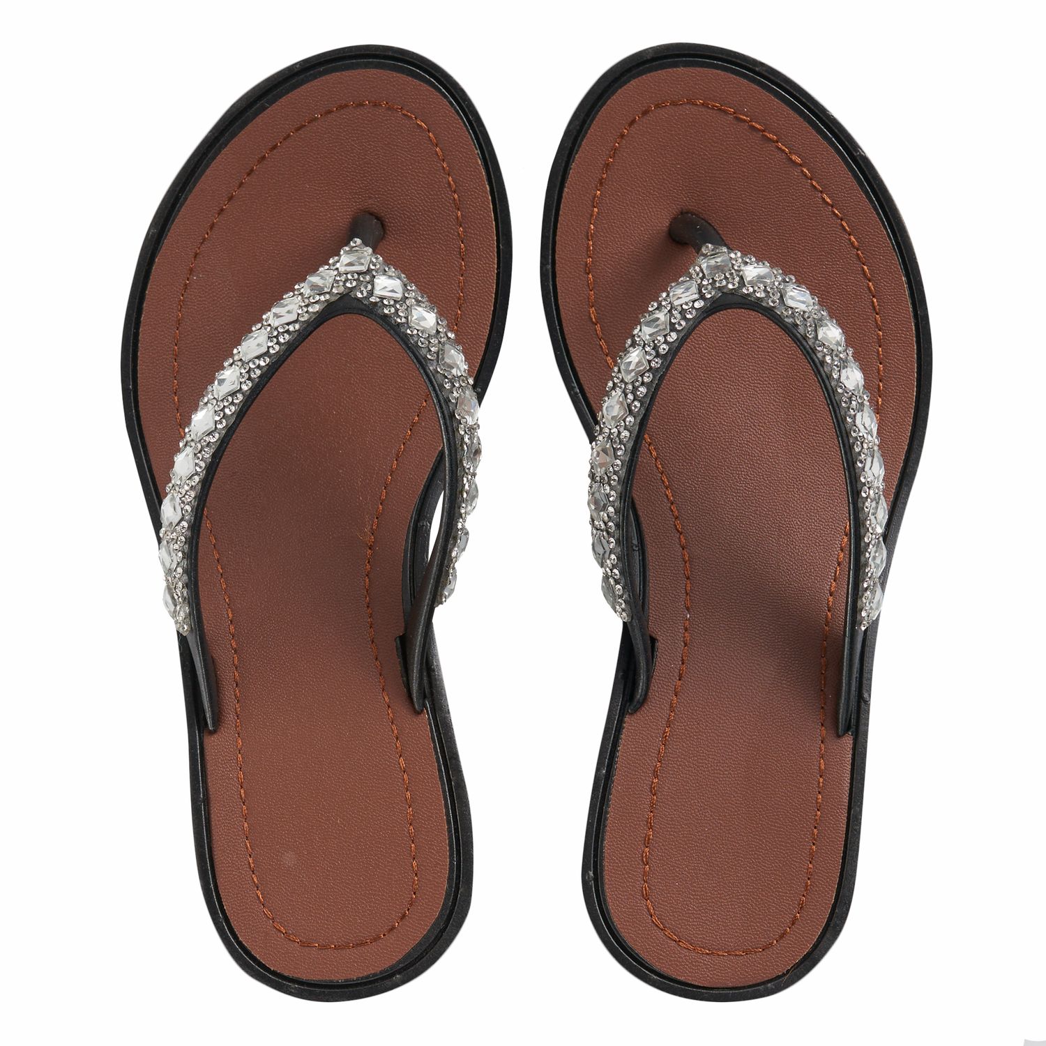 capelli flip flops black