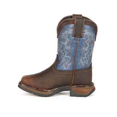 Lil Durango Boys' Full Grain Saddle Western Boots