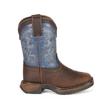 Lil Durango Boys' Full Grain Saddle Western Boots