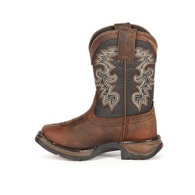 Lil Durango Boys' Full Grain Saddle Western Boots