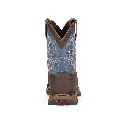 Lil Durango Boys' Full Grain Saddle Western Boots