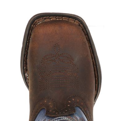 Lil Durango Boys' Full Grain Saddle Western Boots