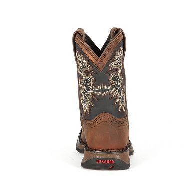 Lil Durango Boys' Full Grain Saddle Western Boots