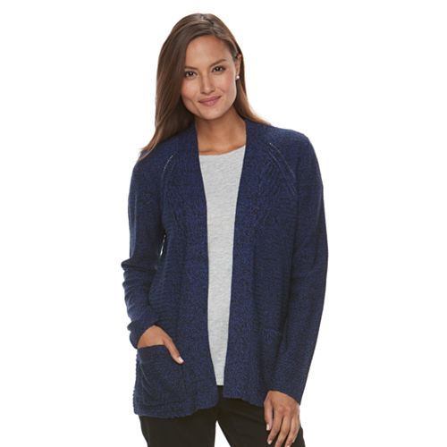 Women's Croft & Barrow® Textured Cardigan Sweater