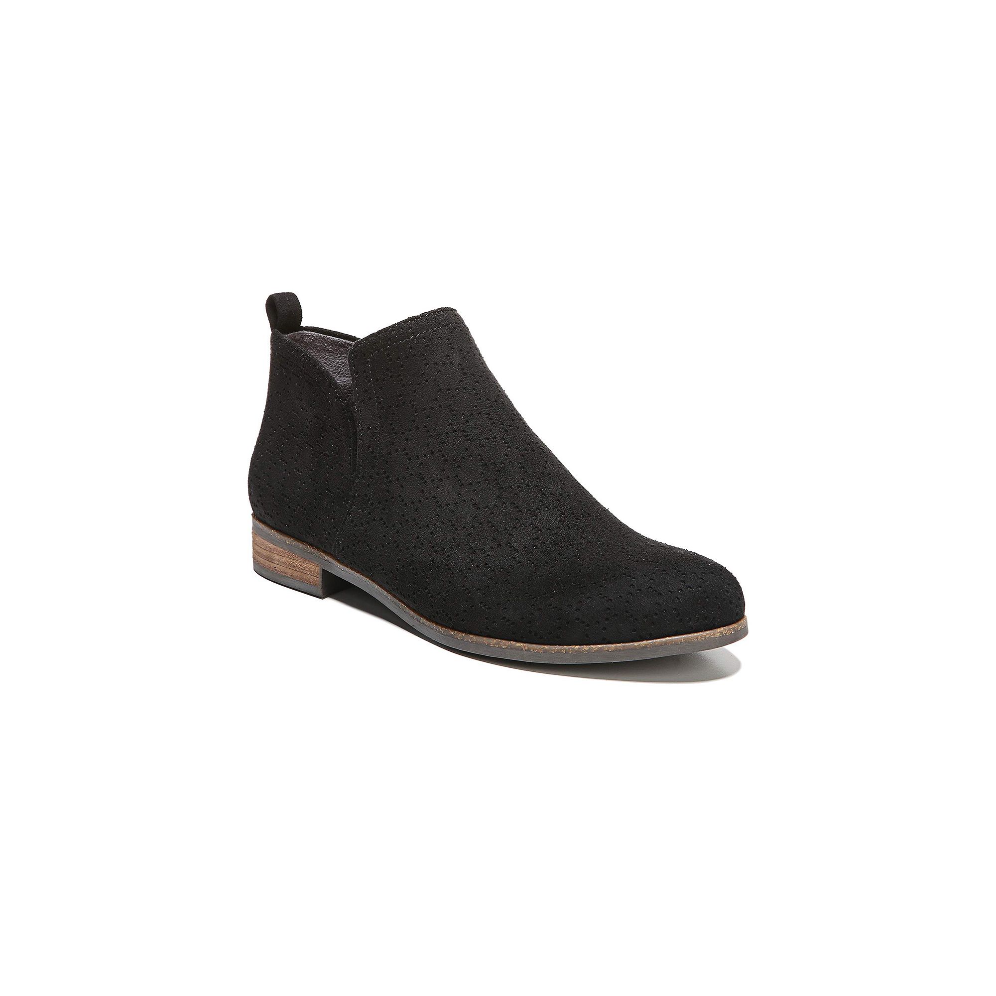 Dr. Scholls Rate Womens Ankle Boots, Girls, Size: 7.5 Wide, Black Suede