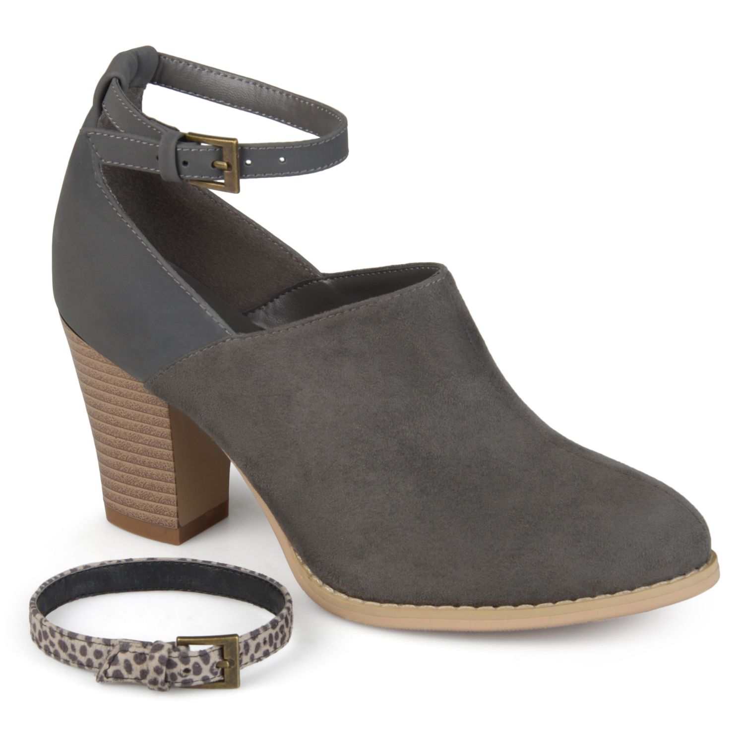 journee collection strap bootie