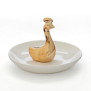 LC Lauren Conrad Peacock Ring Holder Trinket Tray