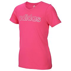 adidas clothing tee graphic slogan pink