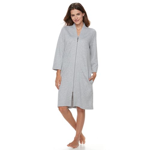 Women's Croft & Barrow® Quilted ZipUp Duster Robe