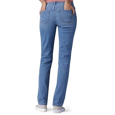 Petite Lee Instantly Slims High Waisted Straight-Leg Jeans