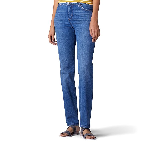 Petite Lee Instantly Slims High Waisted StraightLeg Jeans