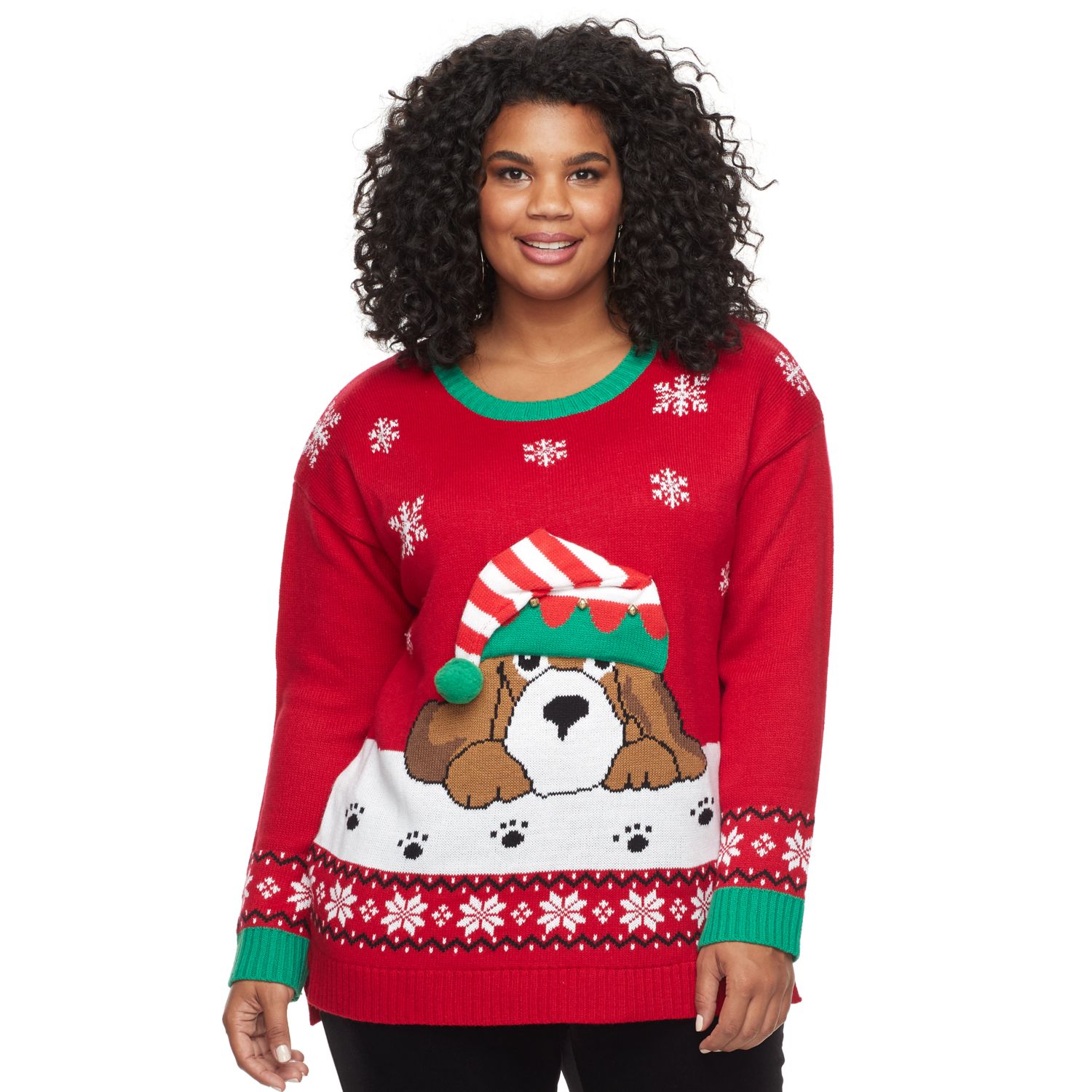 women's ugly christmas sweater plus size