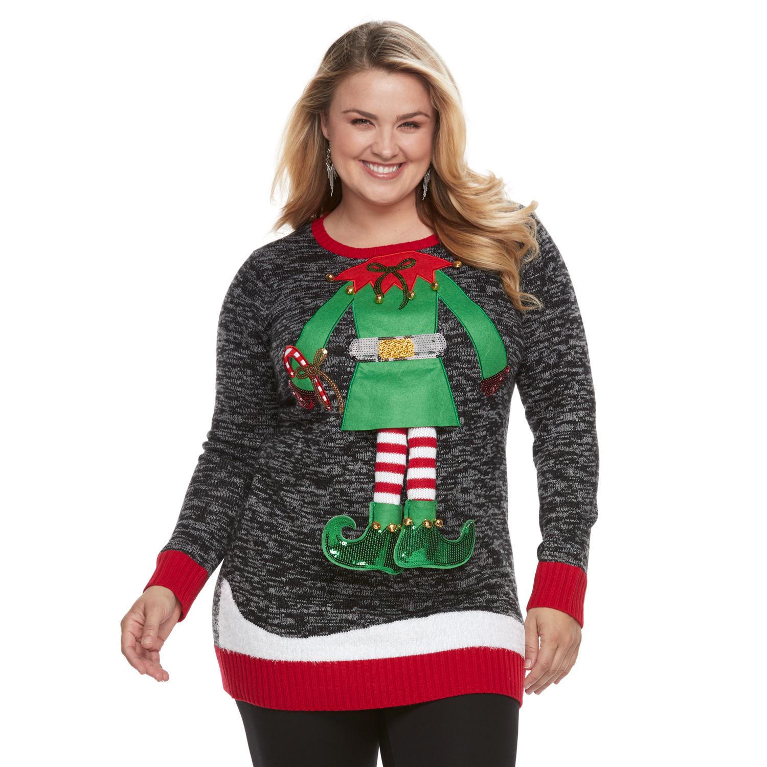 plus size womens ugly christmas sweater