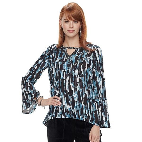Women's Juicy Couture Cut-Out Bell Sleeve Top
