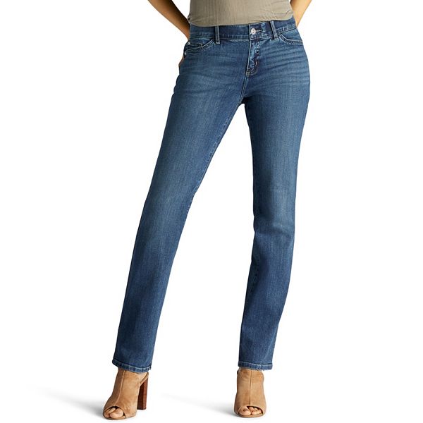 Petite Lee® Flex Motion Straight-Leg Jeans