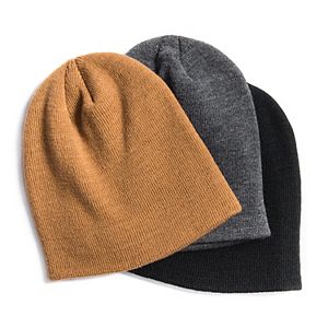 Men's MUK LUKS 3-Pack Solid Beanies